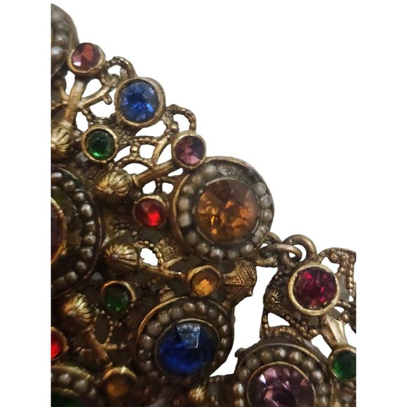 Vintage Spectacular Austro-Hungarian Jeweled Bracelet (A2207) - Picture 13 of 16
